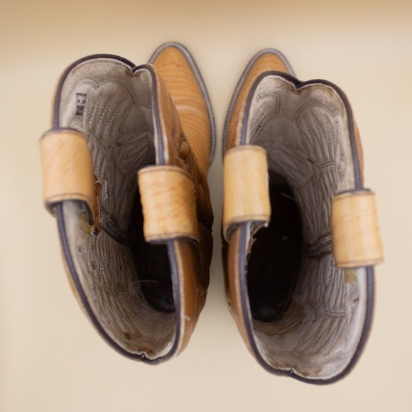 San Diego Leather Cowboy Boots Made in Mexico Women's Size 6 - Picture 7 of 11